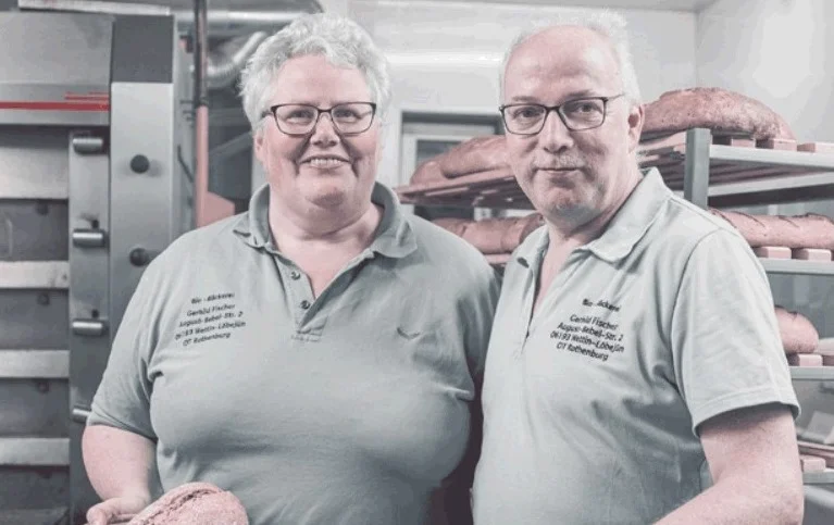 Bio-Bäckerin Gerhild Fischer und  Ehemann Stefan 